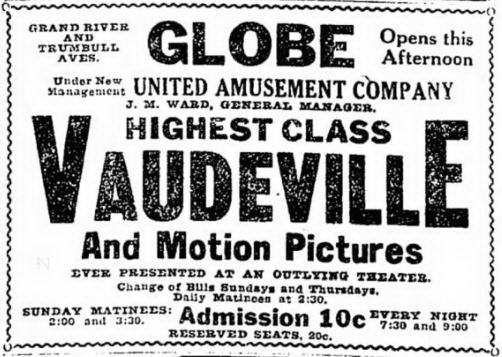 Globe Theatre - 8-18-1912 (newer photo)